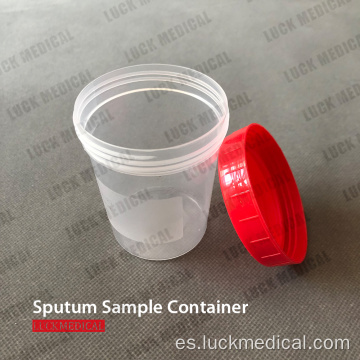 Covid Test Sputum Collection Cup con tapa
